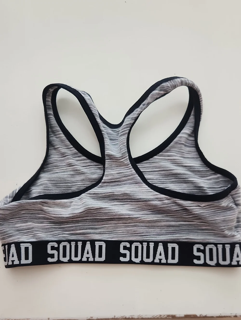SO Black White Sports Bra Small